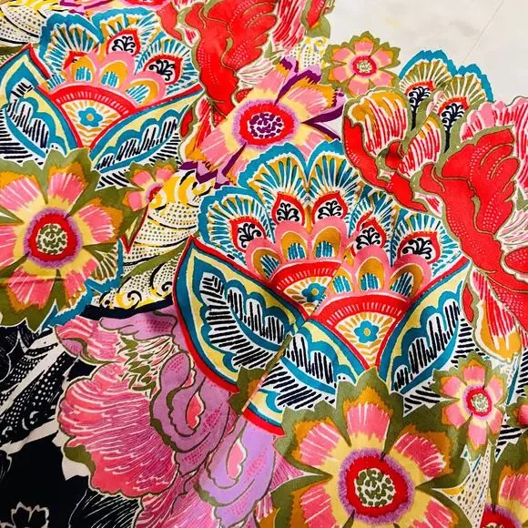 Nine West Floral Sleeveless A Line Dress Size 4 Multicolored - Picture 7 of 11